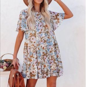 Vici floral babydoll dress